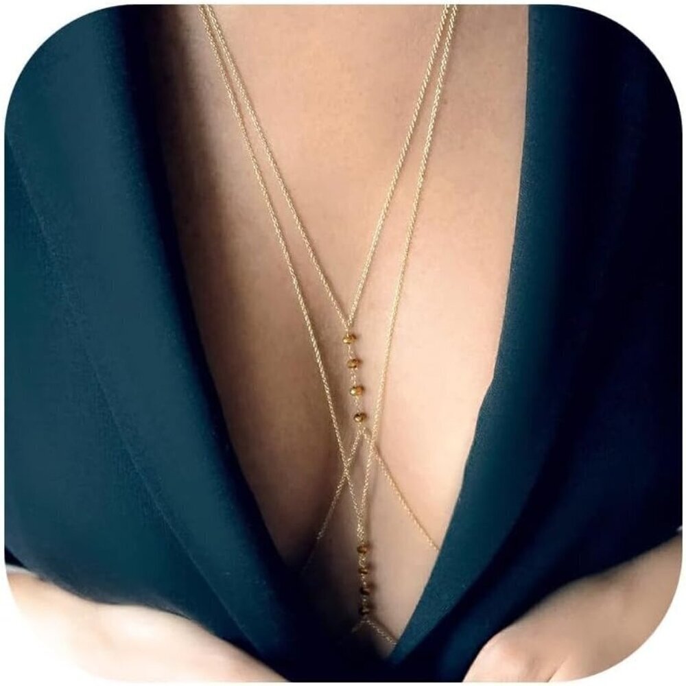 🆕Waist Chain for Women Layered Beads Body Jewelry Christmas Stocking Stuffer